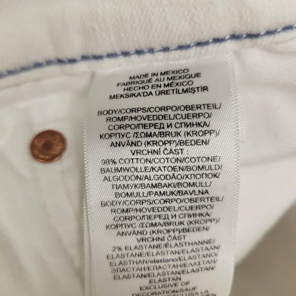 Polo Ralph Lauren The Hampton Relaxed Straight White Stretch Jeans Men's 42x30 - Picture 5 of 13